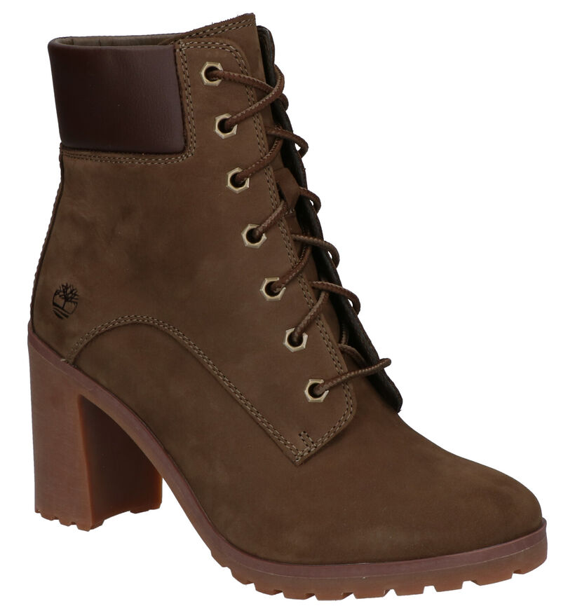 Timberland Allington 6IN Taupe Enkellaarzen voor dames (313454)