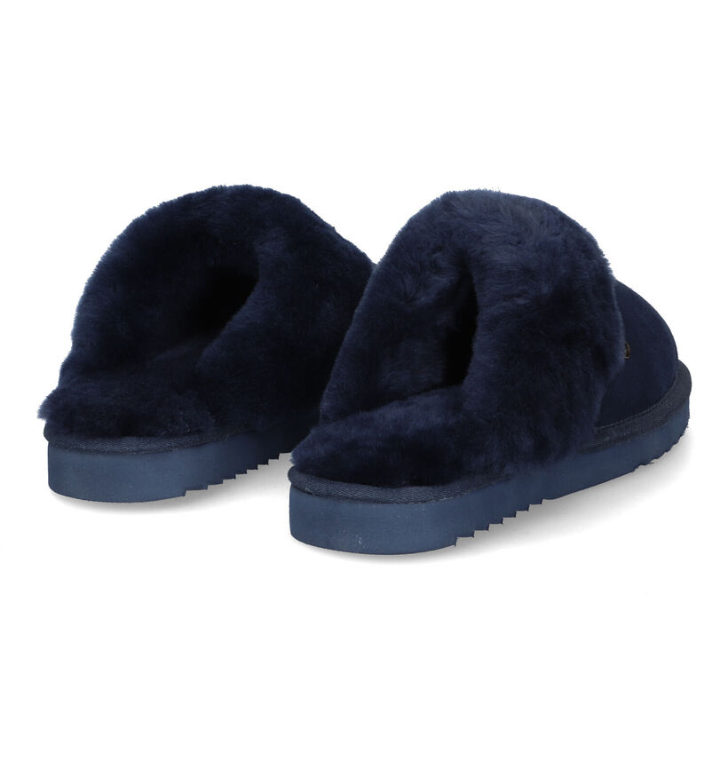 Warmbat Flurry Cognac Wollen Pantoffels voor dames (329908)