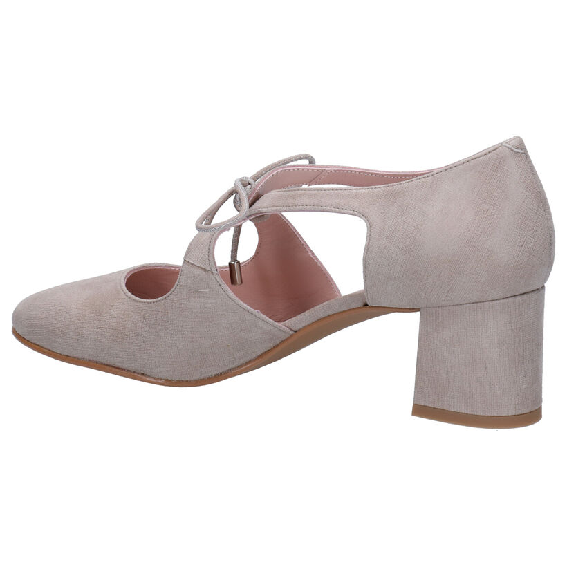 Sergio Turri Taupe Pumps in daim (273876)