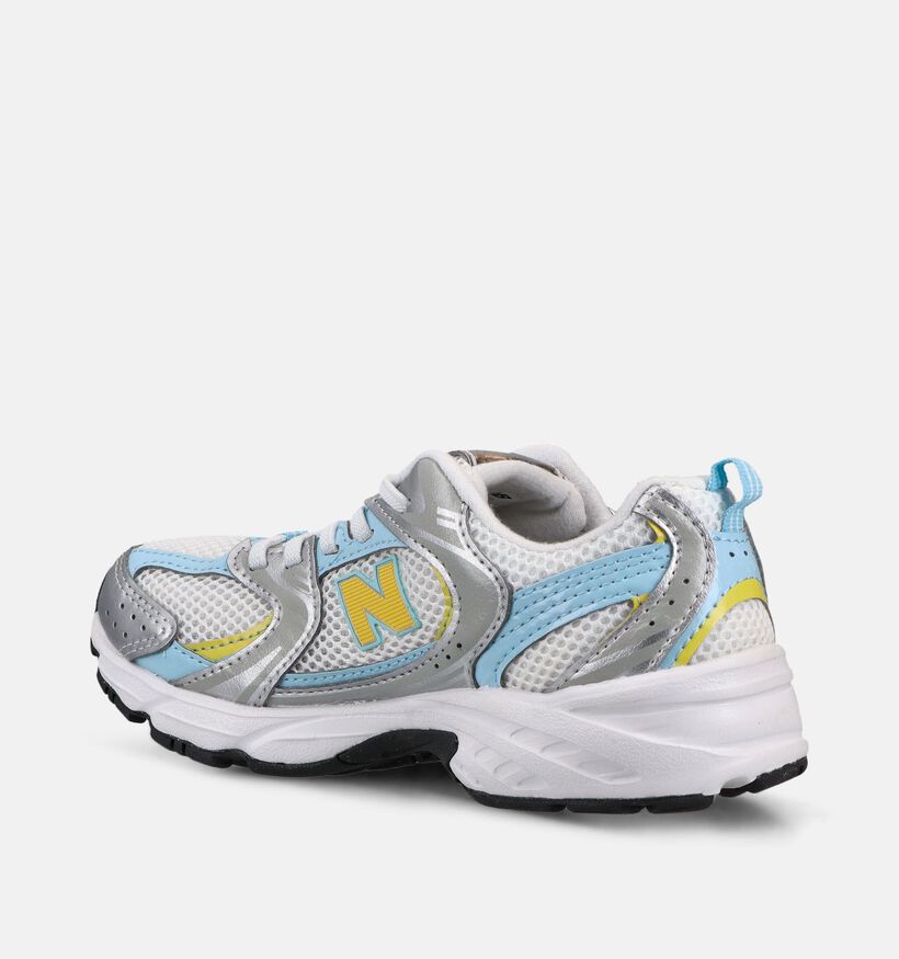 New Balance 530 Baskets basses en Argent pour gar&ccedil;ons (366206) - pour semelles orthop&eacute;diques