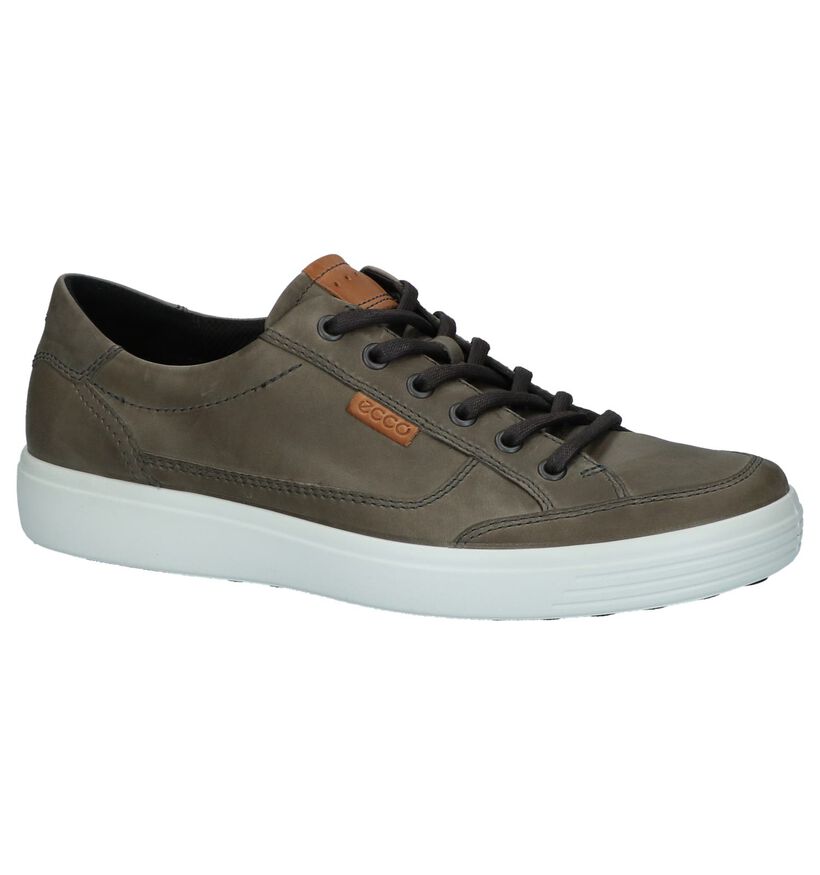 ECCO Soft 7 Chaussures basses en Gris foncé en cuir (235908)