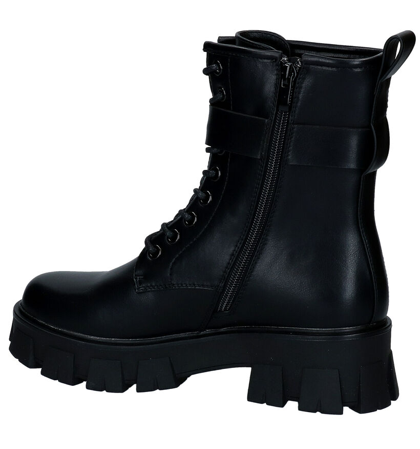 Xti Boots à lacets en Noir en simili cuir (300229)