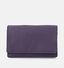 Euro-Leather Porte-monnaie à rabat en Mauve pour femmes (342545)