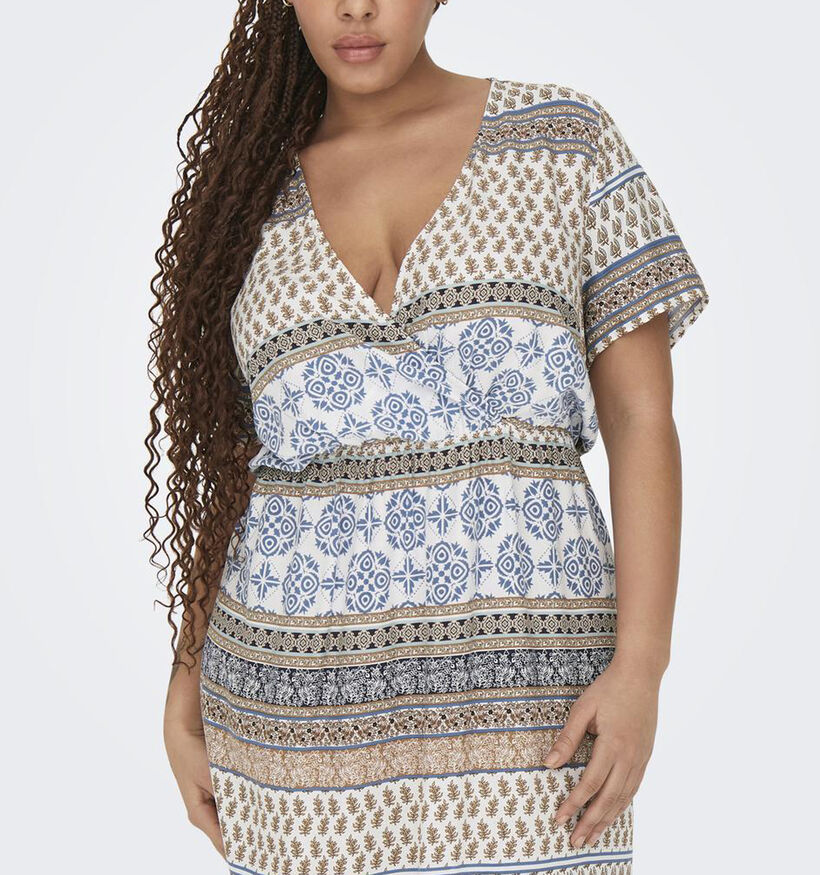 ONLY Carmakoma Beth Robe mi-longue en Beige pour femmes (343496)