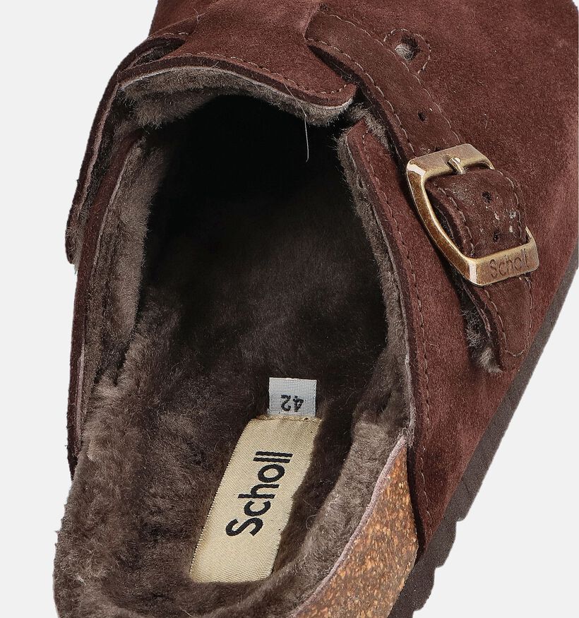 Scholl Olivier Fur Nu-pieds en Marron pour hommes (370645)