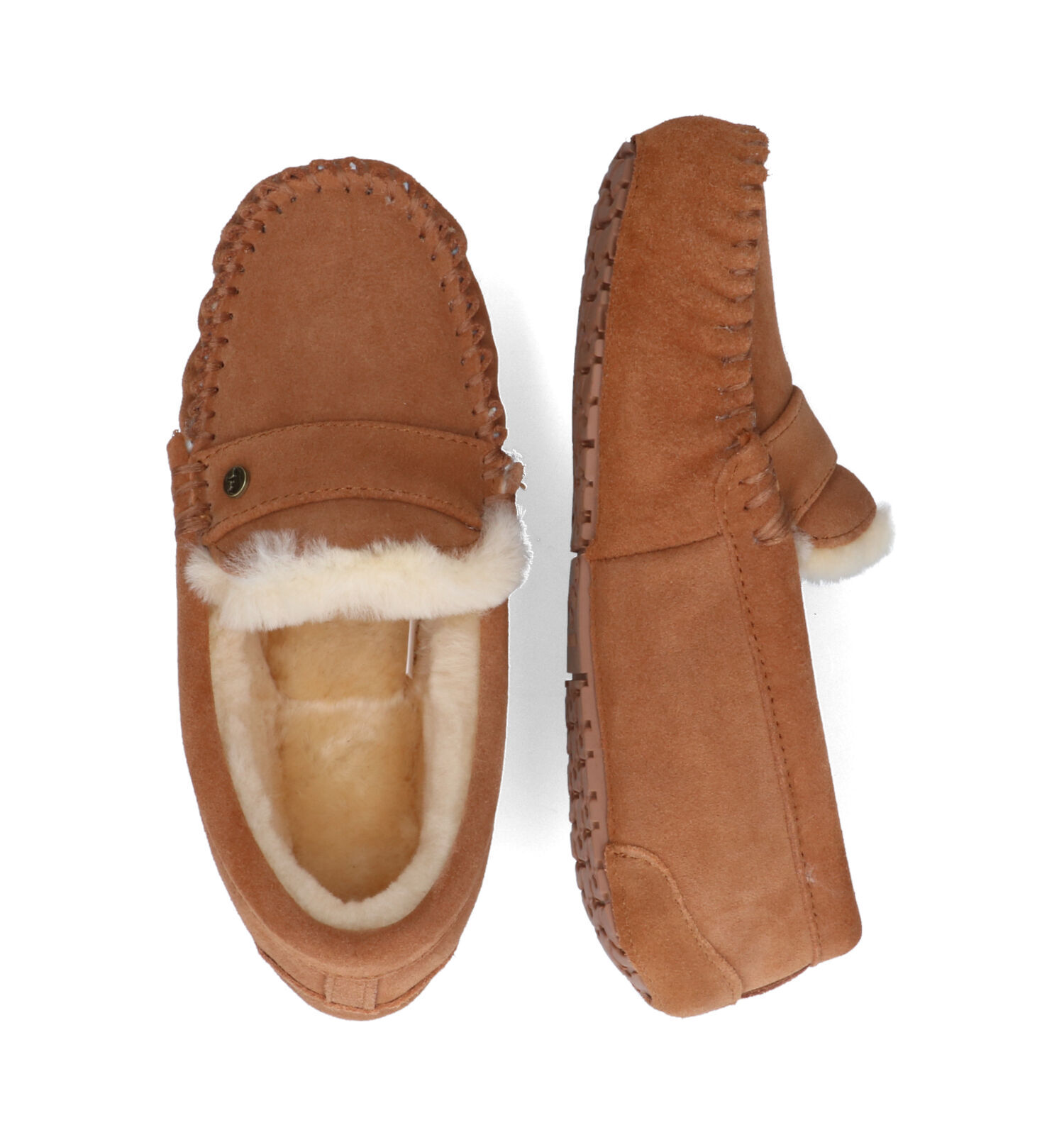 Warmbat Nowra Cognac Pantoffels Dames Pantoffels Online op TORFS.BE