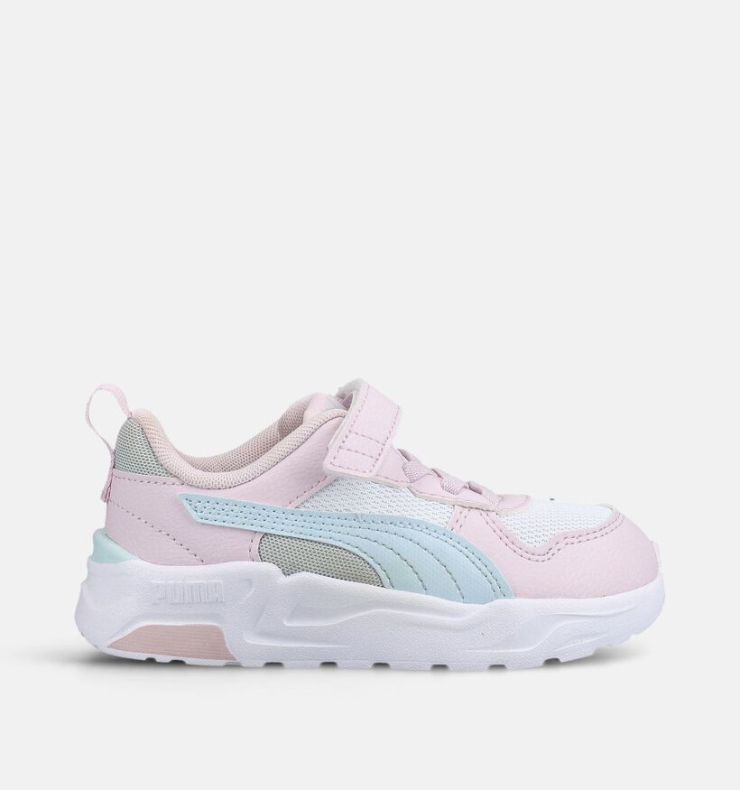 Puma Trinity 2 LT Witte/Roze Sneakers voor meisjes (375582) - geschikt voor steunzolen