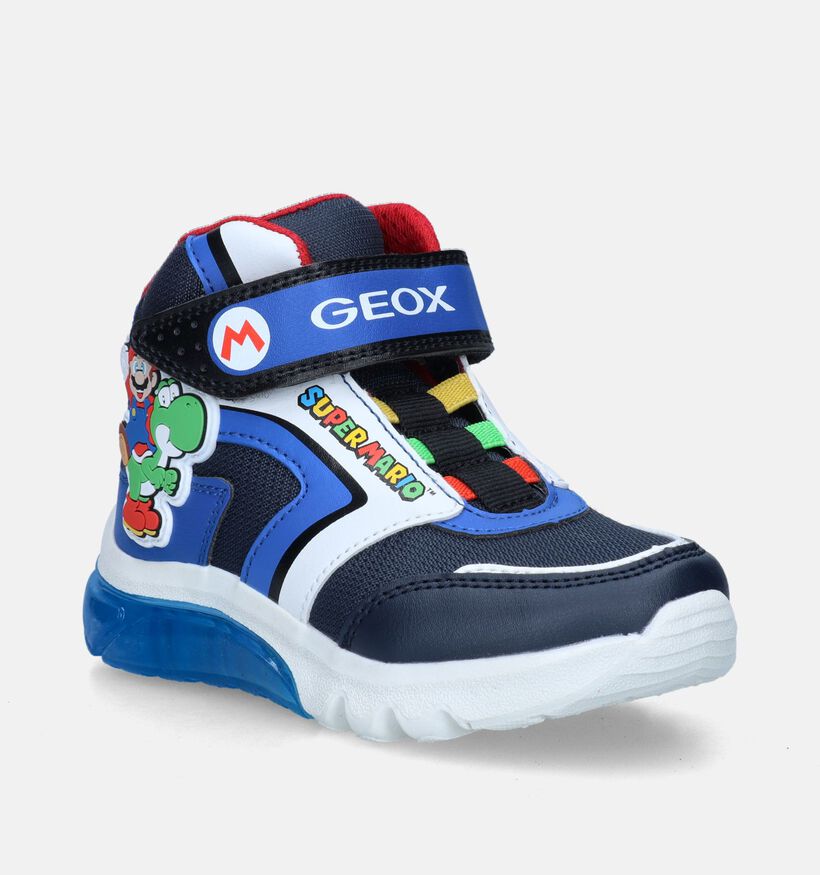 Geox Ciberdron Mario Chaussures hautes en Bleu pour garçons (345933) - pour semelles orthopédiques