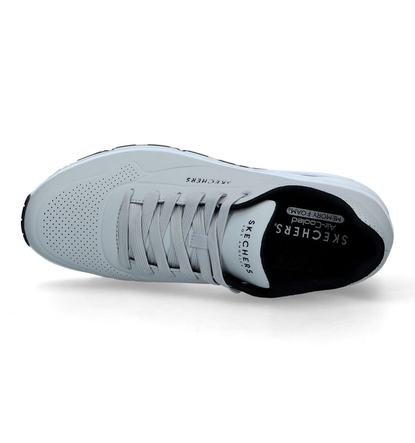 Skechers Uno Stand On Air Baskets en Gris pour hommes (324562) - pour semelles orthopédiques