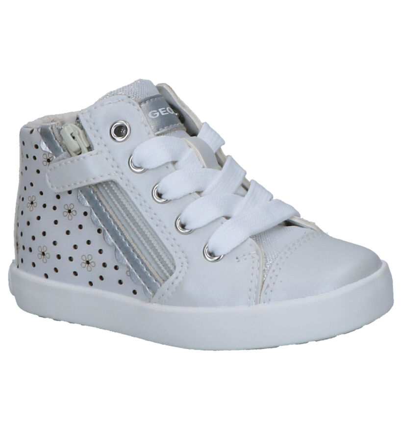 Geox Chaussures hautes en Blanc en cuir (265772)