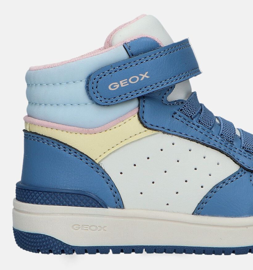 Geox Washiba Blauwe Hoge Sneakers voor meisjes (330129) - geschikt voor steunzolen