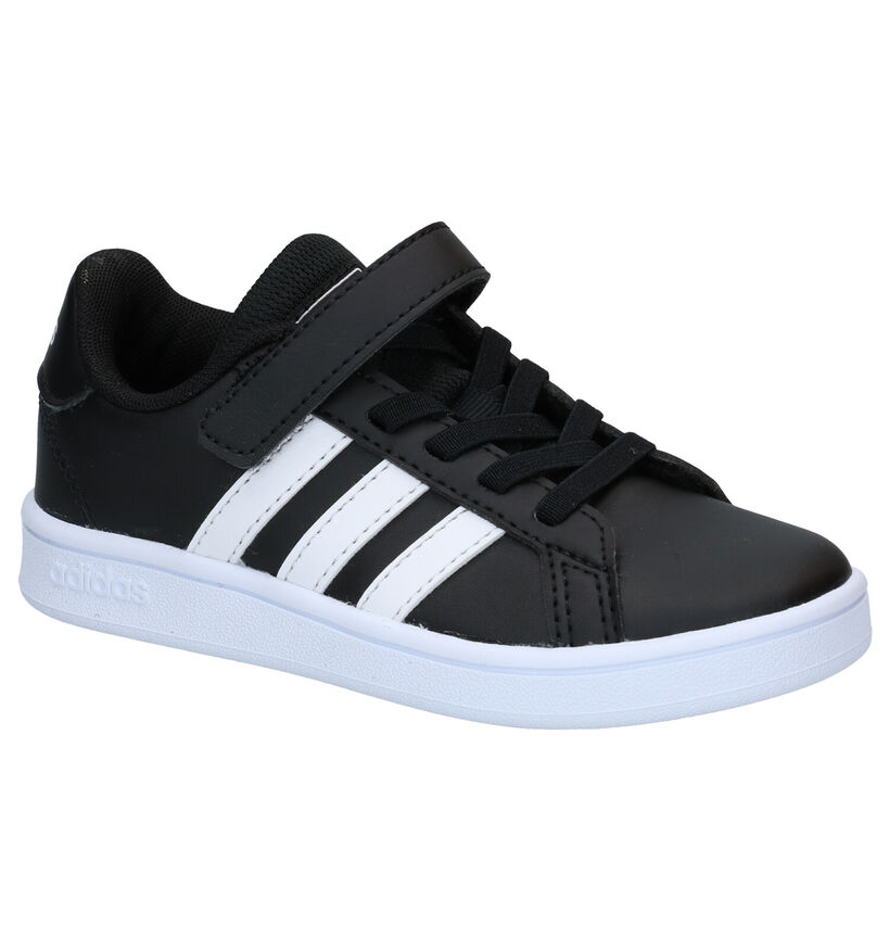 adidas Grand Court C Witte Sneakers voor jongens (318923)