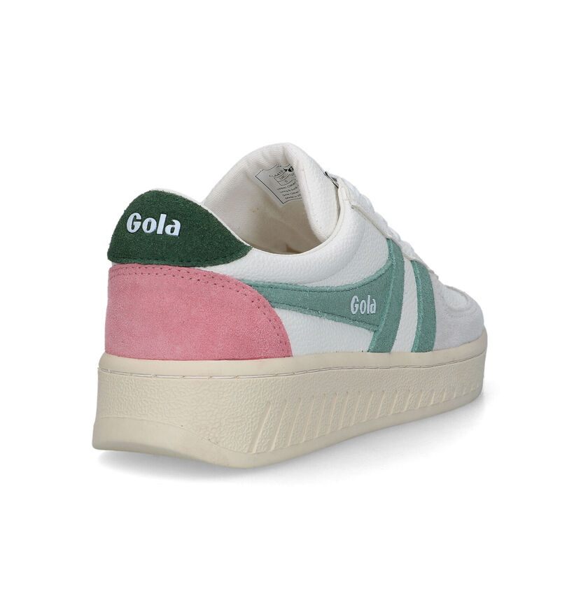 Gola Grandslam Trident Baskets en Blanc pour femmes (336374) - pour semelles orthopédiques