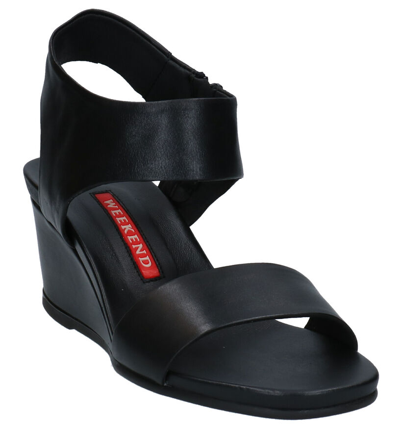 Weekend Zwarte Sandalen in leer (273090)