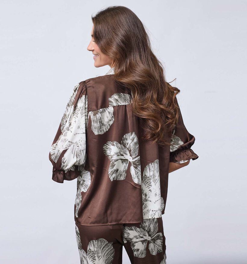Sisters Point Venny Bruine Blouse voor dames (380733)