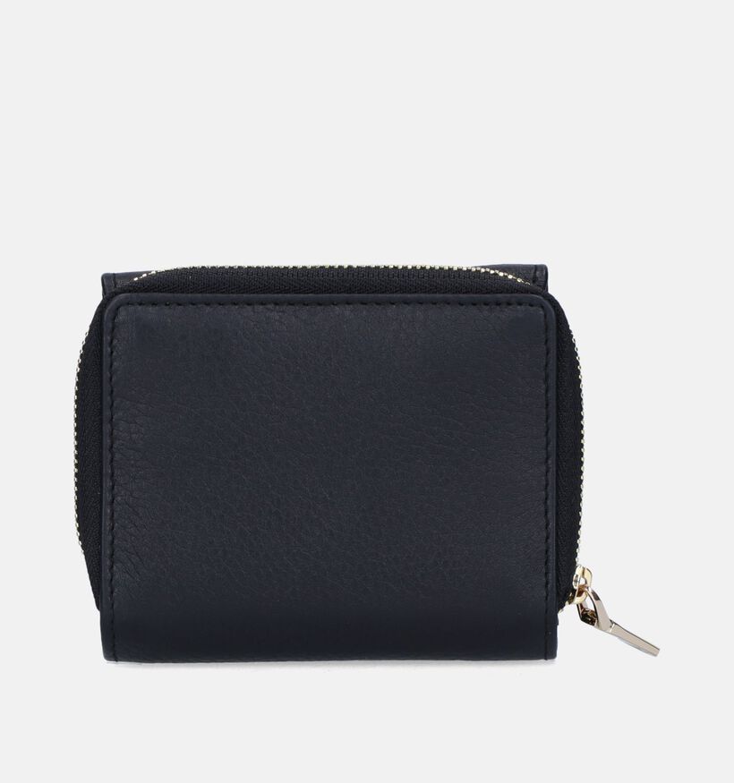 Crinkles Zwarte Portemonnee met Rits voor dames (381741)