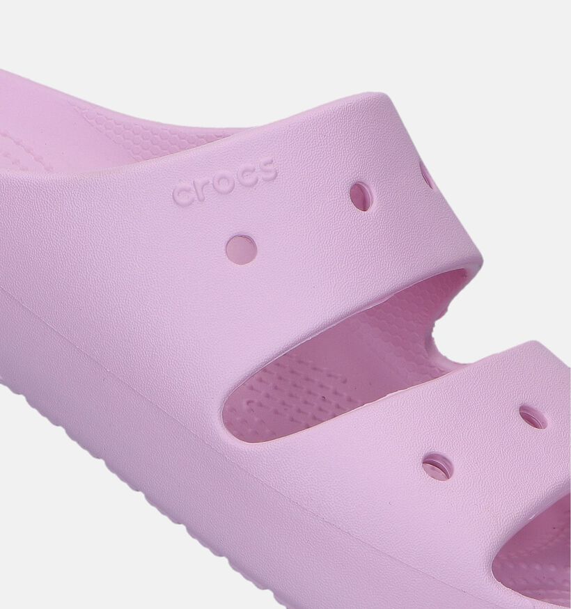 Crocs Classic Nu-pieds en Rose pour femmes (341365)