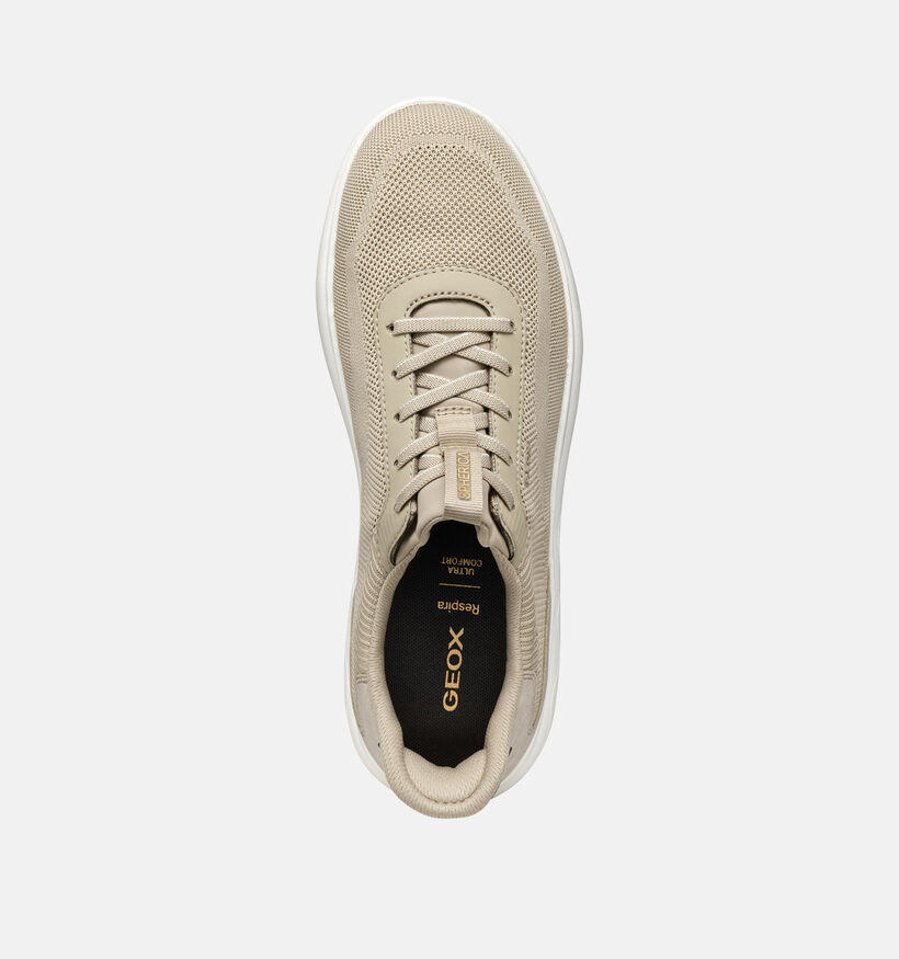 Geox Spherica Plus Bruine Veterschoenen voor heren (353851) - geschikt voor steunzolen
