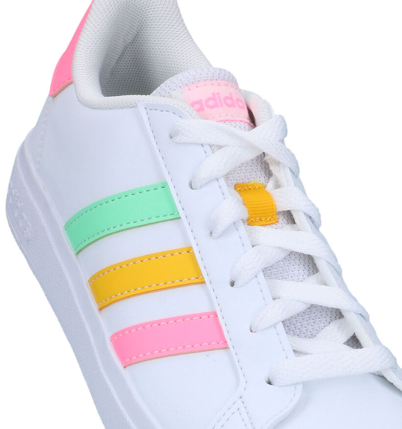 adidas Grand Court 2.0 K Witte Sneakers voor meisjes (332128)