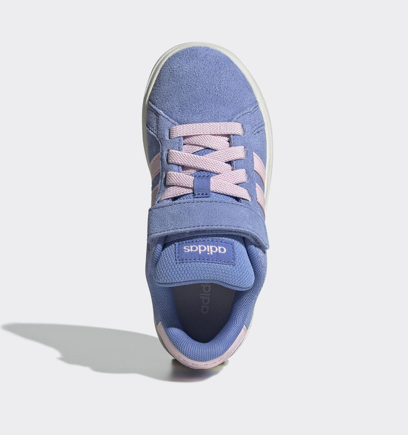 adidas Grand Court 00s Blauwe/Roze Sneakers voor meisjes (359661) - geschikt voor steunzolen