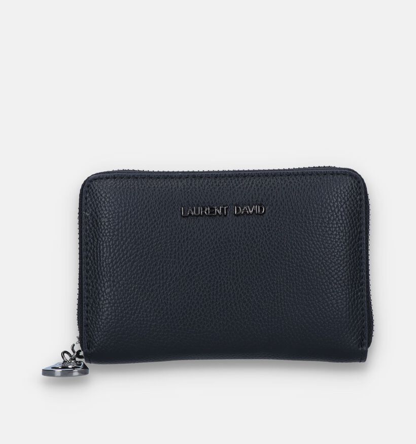 Laurent David Nos 001 Porte-monnaie zippé en Noir pour femmes (351291)