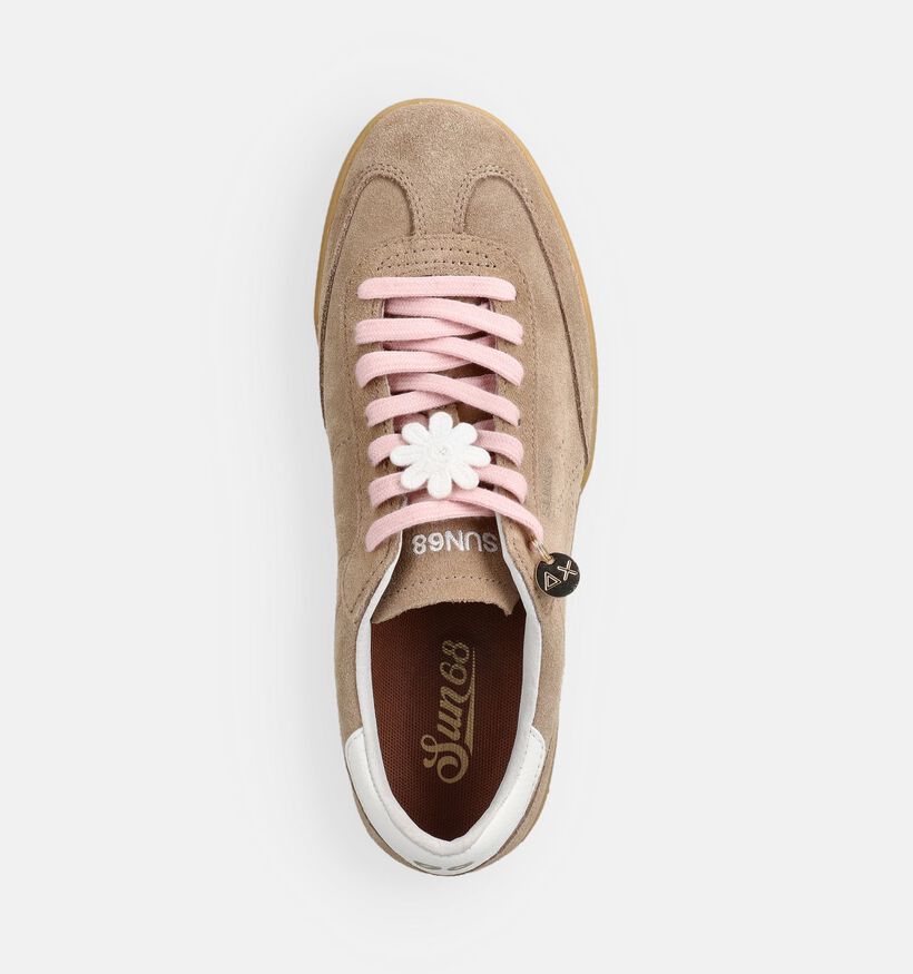 Sun68 California Bruine Casual Sneakers voor dames (368731) - geschikt voor steunzolen