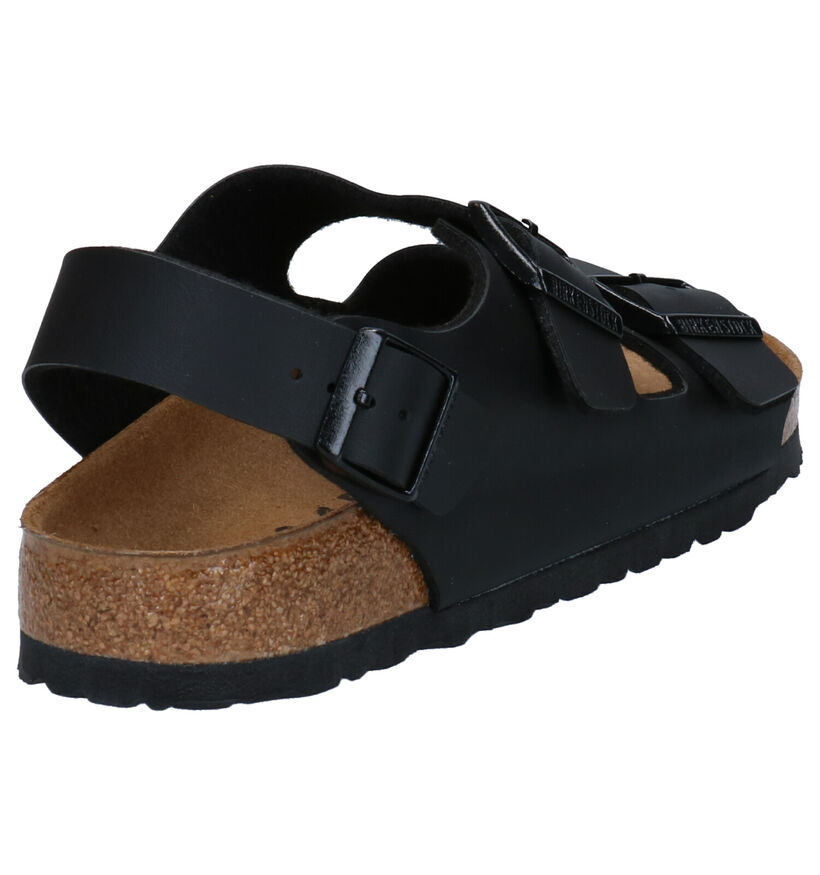 Birkenstock Milano Zwarte Sandalen in kunstleer (305410)