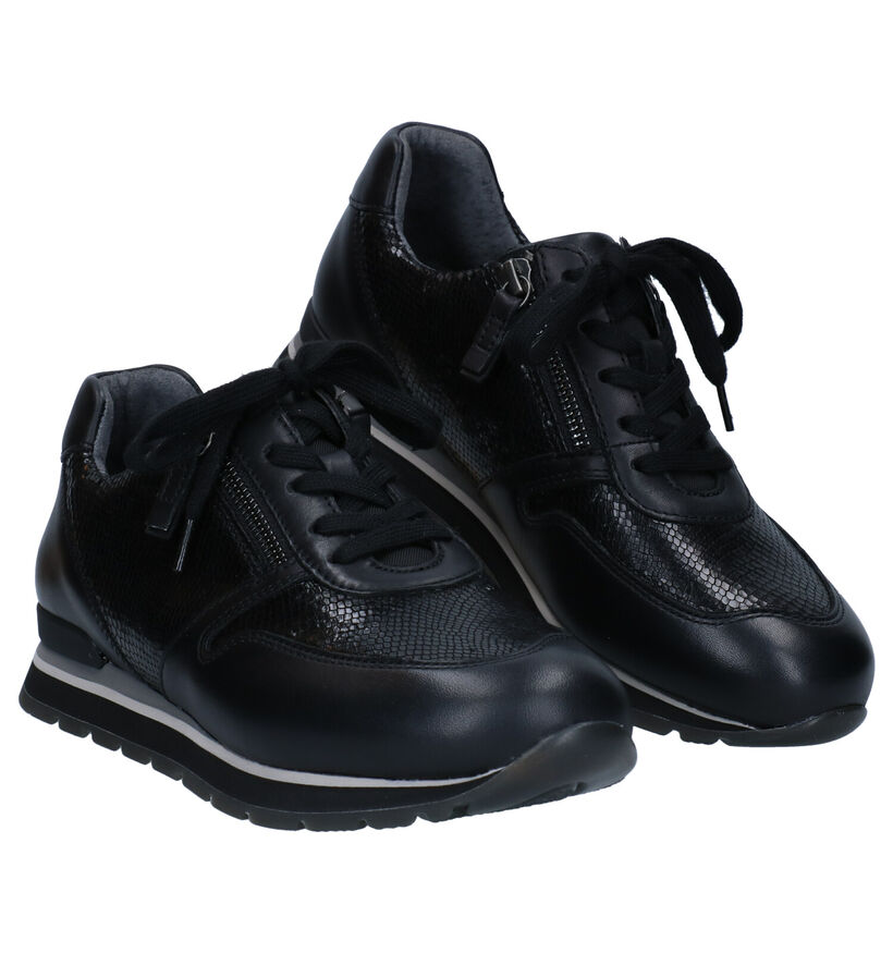 Gabor OptiFit Chaussures à lacets en Noir en cuir (282315)