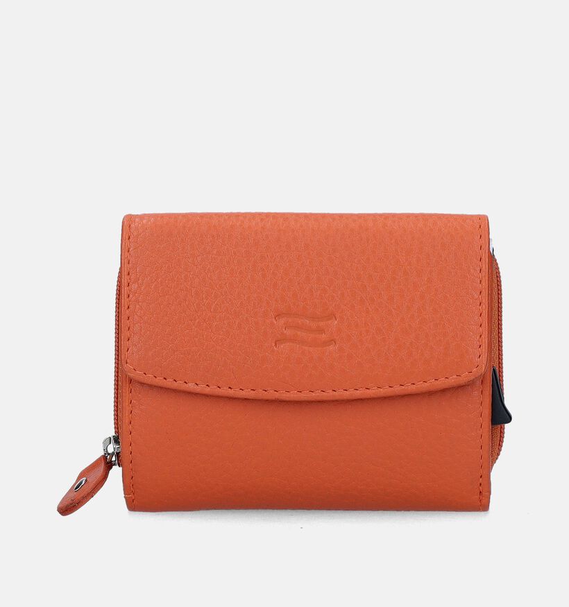 Crinkles Portcarte en Orange pour hommes (349948)