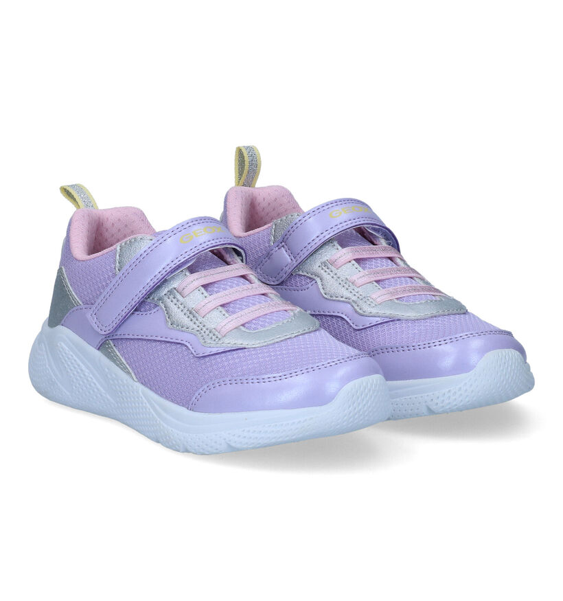 Geox Sprintye Paarse Sneakers in kunststof (311010)
