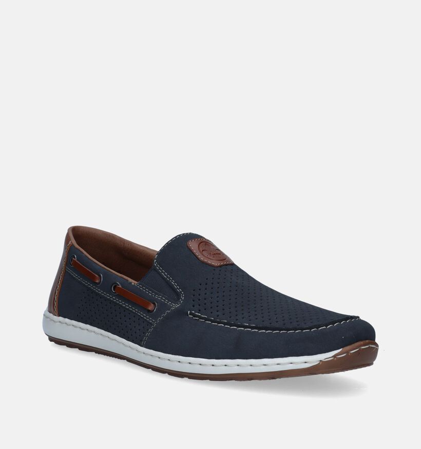 Rieker Chaussures à enfiler en Bleu foncé pour hommes (339185)