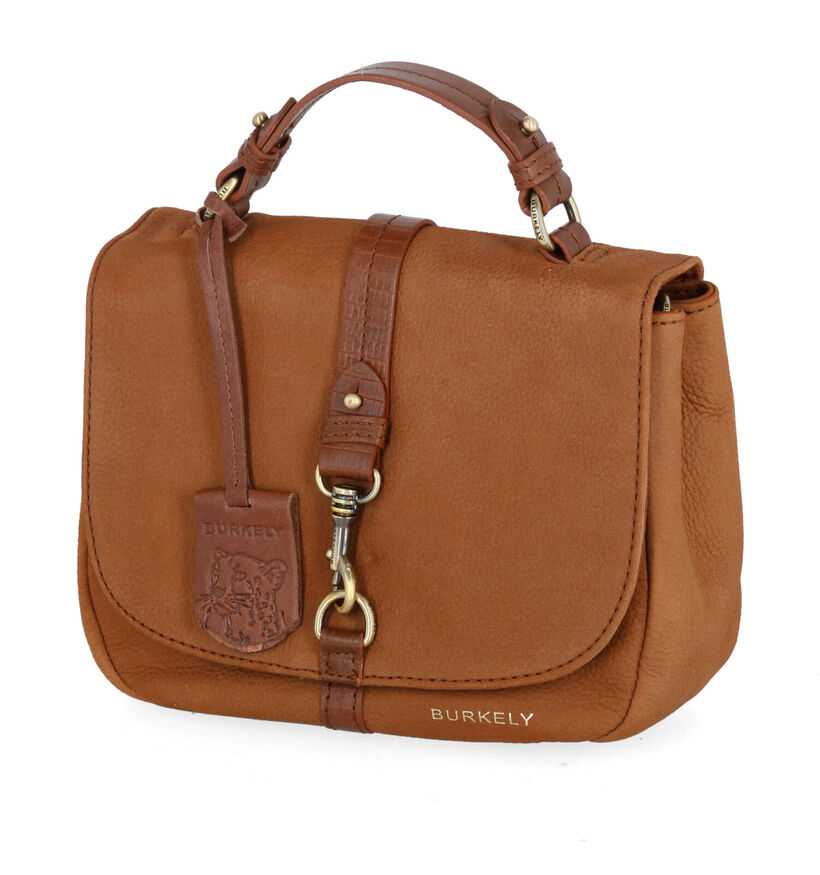 Burkely Soul Sam Cognac Crossbody Tas in nubuck (298856)