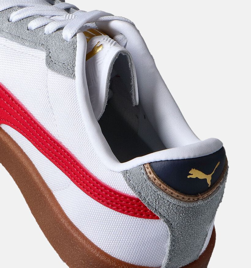 Puma Club II Era Witte Sneakers voor jongens, meisjes (361491) - geschikt voor steunzolen