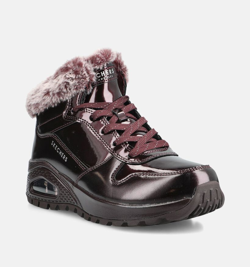 Skechers Uno Rugged Fiesty Winter Boots en Bordeaux pour femmes (377972)