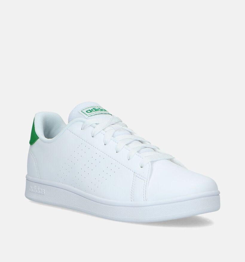 adidas Adventage K Witte Sneakers voor jongens, meisjes (334812)