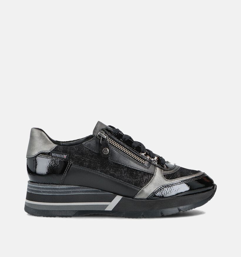 Mephisto Tiziana Zwarte Veterschoenen voor dames (362721) - geschikt voor steunzolen