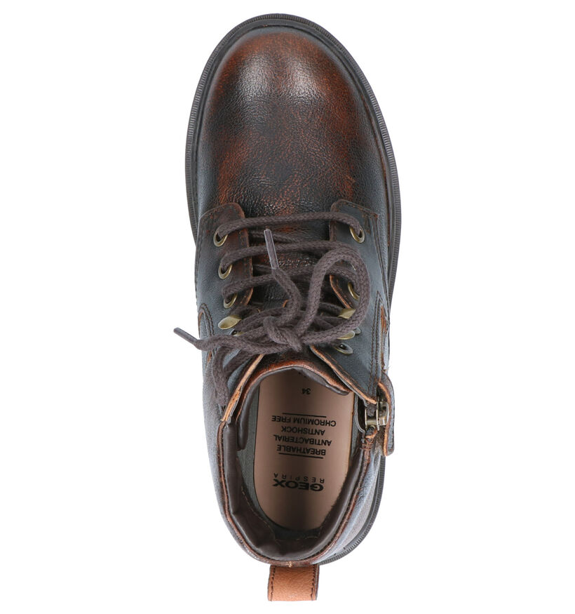 Geox Chaussures hautes en Brun foncé en cuir (254530)