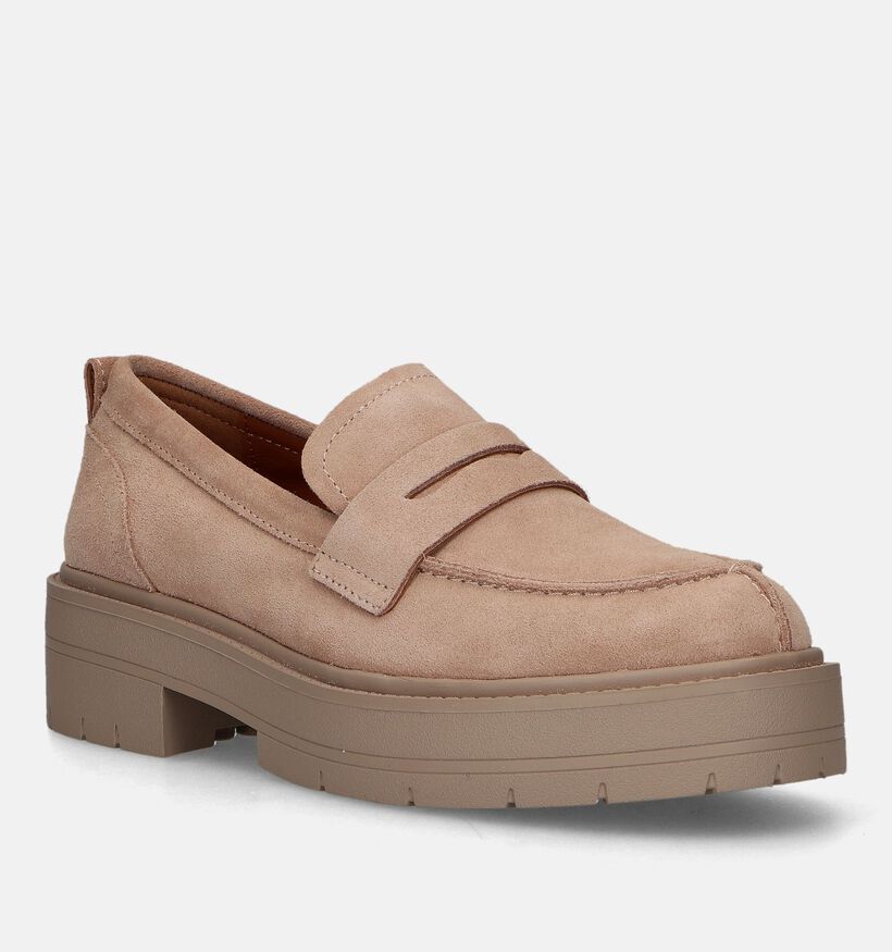 Geox Spherica Beige Mocassins voor dames (336018) - geschikt voor steunzolen