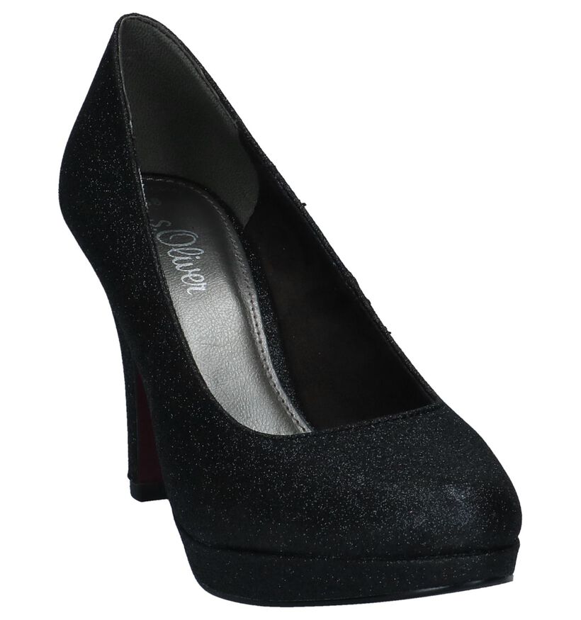 s.Oliver Escarpins classique en Noir en textile (237910)