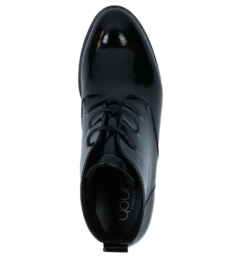 Youh! Bottines à lacets en Noir en simili cuir (281608)