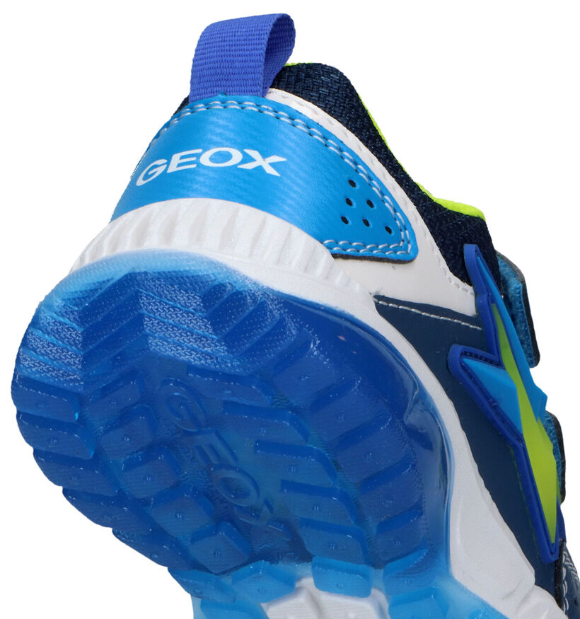 Geox Spaziale Blauwe Velcroschoenen in kunstleer (326631)