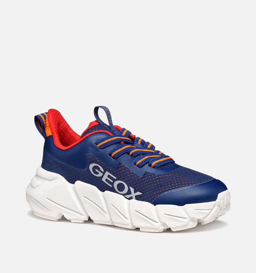Geox Flexyper Fast Blauwe Sneakers voor jongens (356385) - geschikt voor steunzolen