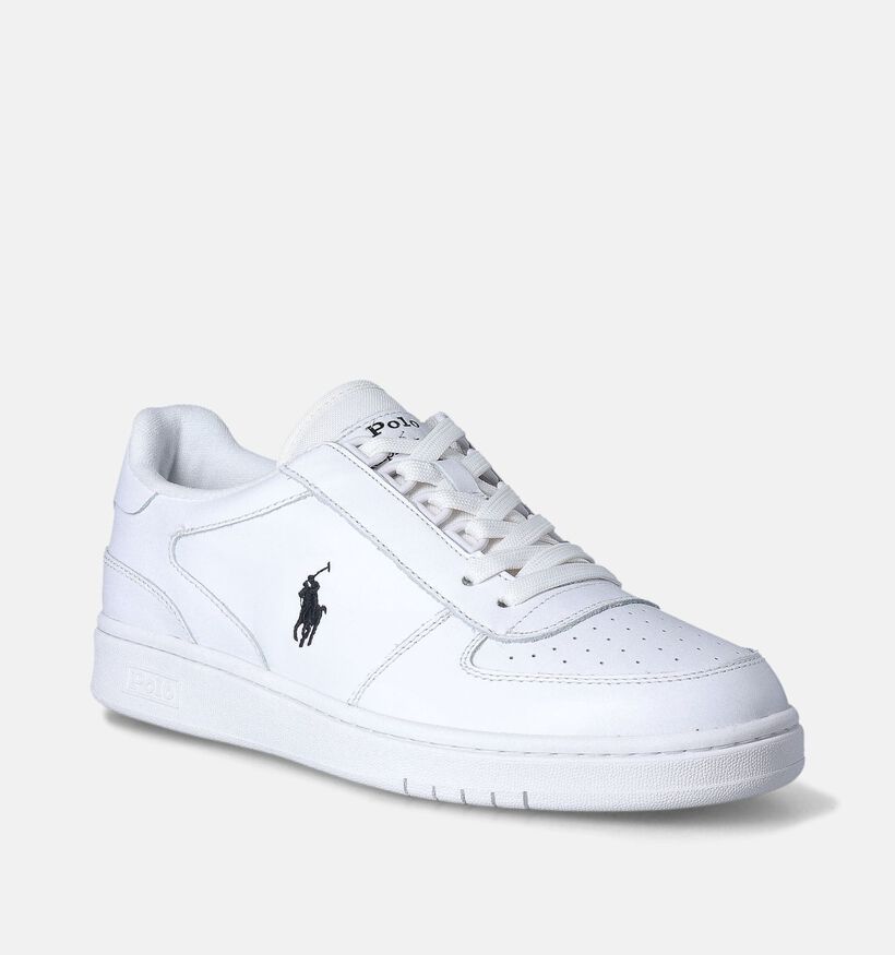 Polo Ralph Lauren Baskets basses en Blanc pour hommes (350919) - pour semelles orthopédiques