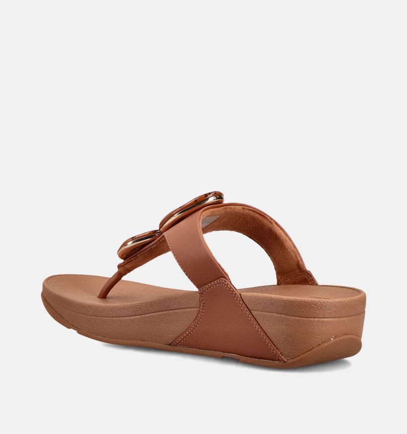 FitFlop Lulu Marbeld-Stone Bruine Slipper met Sleehak voor dames (368650)