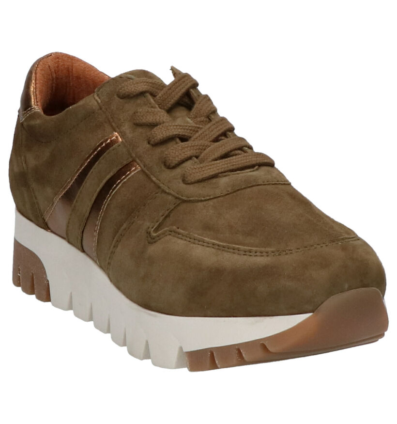 Kaki Sneakers Tamaris in daim (257194)