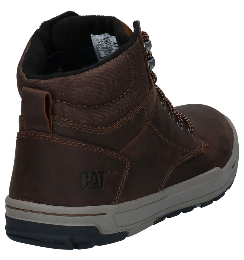 Caterpillar Colfax Mid Bottines en Cognac en cuir (282688)