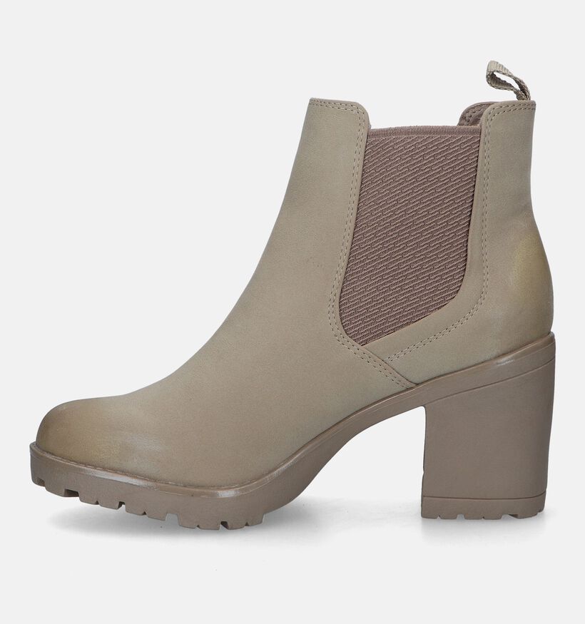 Marco Tozzi Bottines à talons en Taupe pour femmes (330642)