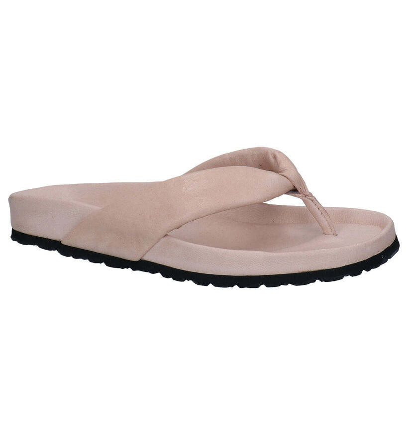 Tamaris Roze Teenslippers in leer (300112)