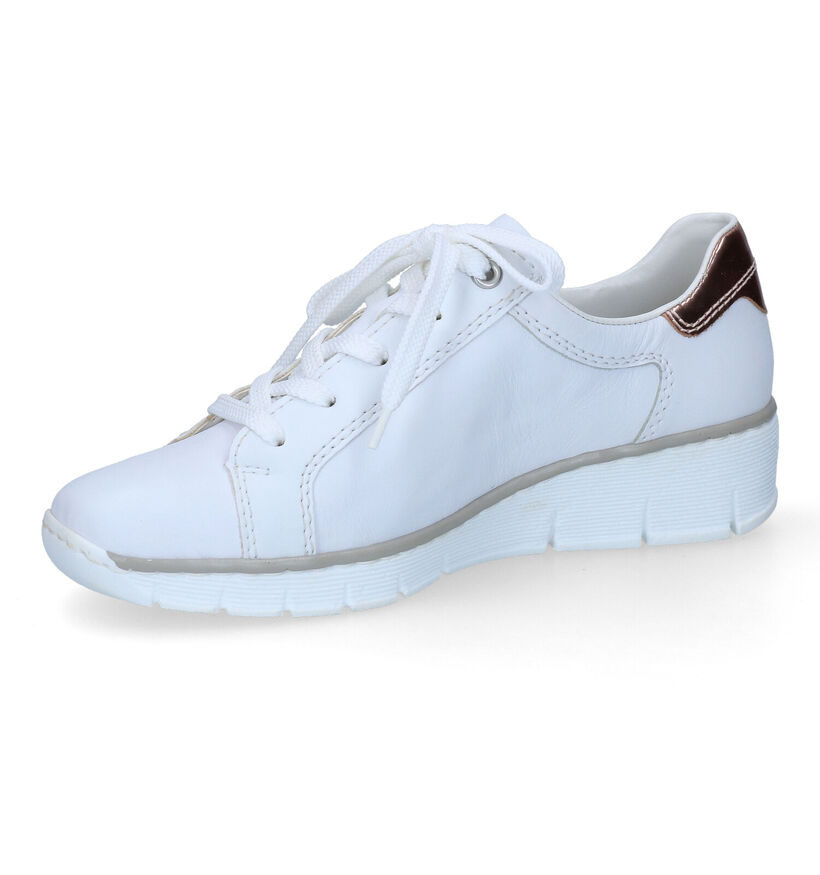 Rieker Baskets casual en Blanc en cuir (307104)