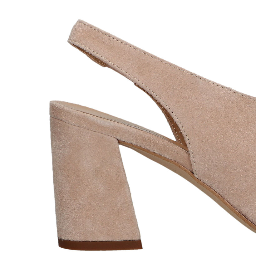 Signatur Beige Sandalen met hak voor dames (324220)